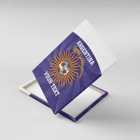 Custom Argentina Football Canvas Wall Art Vamos La Albiceleste Purple Version - Wonder Print Shop