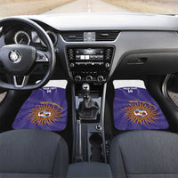 Custom Argentina Football Car Mats Vamos La Albiceleste Purple Version - Wonder Print Shop
