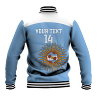 Custom Argentina Football Baseball Jacket Vamos La Albiceleste Blue Version - Wonder Print Shop
