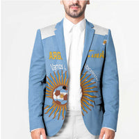 Custom Argentina Football Blazer Vamos La Albiceleste Blue Version - Wonder Print Shop