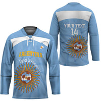 Custom Argentina Football Hockey Jersey Vamos La Albiceleste Blue Version - Wonder Print Shop