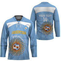 Custom Argentina Football Hockey Jersey Vamos La Albiceleste Blue Version - Wonder Print Shop