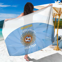 Custom Argentina Football Sarong Vamos La Albiceleste Blue Version - Wonder Print Shop