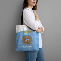 Custom Argentina Football Tote Bag Vamos La Albiceleste Blue Version - Wonder Print Shop