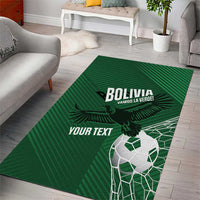 Custom Bolivia Football Area Rug Vamos La Verde - Wonder Print Shop