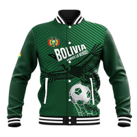 Custom Bolivia Football Baseball Jacket Vamos La Verde - Wonder Print Shop
