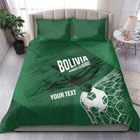 Custom Bolivia Football Bedding Set Vamos La Verde - Wonder Print Shop