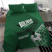 Custom Bolivia Football Bedding Set Vamos La Verde - Wonder Print Shop