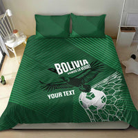 Custom Bolivia Football Bedding Set Vamos La Verde - Wonder Print Shop
