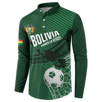 Custom Bolivia Football Button Sweatshirt Vamos La Verde - Wonder Print Shop
