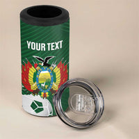Custom Bolivia Football 4 in 1 Can Cooler Tumbler Vamos La Verde - Wonder Print Shop