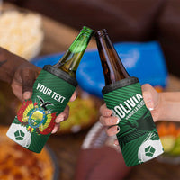 Custom Bolivia Football 4 in 1 Can Cooler Tumbler Vamos La Verde - Wonder Print Shop