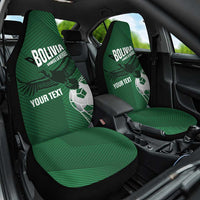 Custom Bolivia Football Car Seat Cover Vamos La Verde - Wonder Print Shop