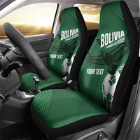Custom Bolivia Football Car Seat Cover Vamos La Verde - Wonder Print Shop