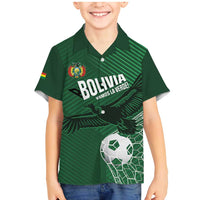 Custom Bolivia Football Family Matching Mermaid Dress and Hawaiian Shirt Vamos La Verde - Wonder Print Shop