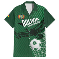 Custom Bolivia Football Family Matching Short Sleeve Bodycon Dress and Hawaiian Shirt Vamos La Verde - Wonder Print Shop