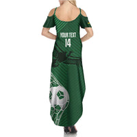 Custom Bolivia Football Family Matching Summer Maxi Dress and Hawaiian Shirt Vamos La Verde - Wonder Print Shop