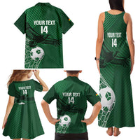 Custom Bolivia Football Family Matching Tank Maxi Dress and Hawaiian Shirt Vamos La Verde - Wonder Print Shop