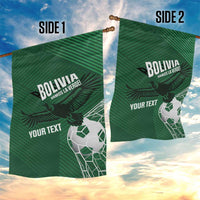 Custom Bolivia Football Garden Flag Vamos La Verde - Wonder Print Shop