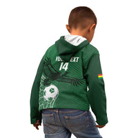 Custom Bolivia Football Kid Hoodie Vamos La Verde - Wonder Print Shop