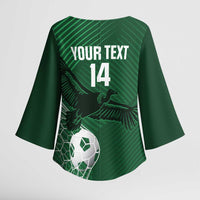 Custom Bolivia Football Kimono Sleeve Blouse Vamos La Verde - Wonder Print Shop