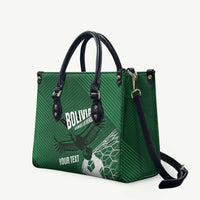 Custom Bolivia Football Leather Bag Vamos La Verde - Wonder Print Shop