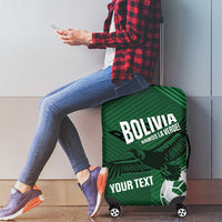Custom Bolivia Football Luggage Cover Vamos La Verde - Wonder Print Shop