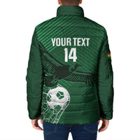 Custom Bolivia Football Padded Jacket Vamos La Verde - Wonder Print Shop