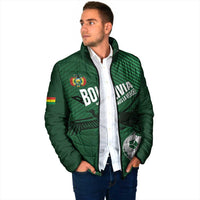 Custom Bolivia Football Padded Jacket Vamos La Verde - Wonder Print Shop