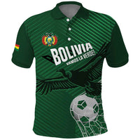 Custom Bolivia Football Polo Shirt Vamos La Verde - Wonder Print Shop