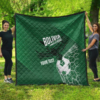 Custom Bolivia Football Quilt Vamos La Verde - Wonder Print Shop