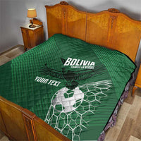 Custom Bolivia Football Quilt Vamos La Verde - Wonder Print Shop