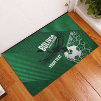 Custom Bolivia Football Rubber Doormat Vamos La Verde - Wonder Print Shop