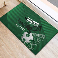 Custom Bolivia Football Rubber Doormat Vamos La Verde - Wonder Print Shop
