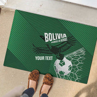 Custom Bolivia Football Rubber Doormat Vamos La Verde - Wonder Print Shop