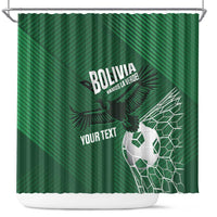 Custom Bolivia Football Shower Curtain Vamos La Verde - Wonder Print Shop