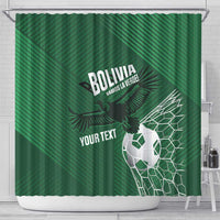 Custom Bolivia Football Shower Curtain Vamos La Verde - Wonder Print Shop