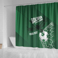 Custom Bolivia Football Shower Curtain Vamos La Verde - Wonder Print Shop