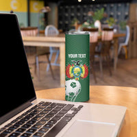 Custom Bolivia Football Skinny Tumbler Vamos La Verde - Wonder Print Shop