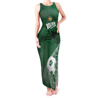Custom Bolivia Football Tank Maxi Dress Vamos La Verde - Wonder Print Shop