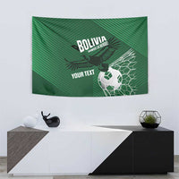 Custom Bolivia Football Tapestry Vamos La Verde - Wonder Print Shop