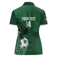 Custom Bolivia Football Women Polo Shirt Vamos La Verde - Wonder Print Shop