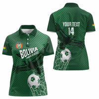 Custom Bolivia Football Women Polo Shirt Vamos La Verde - Wonder Print Shop