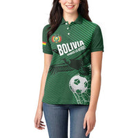 Custom Bolivia Football Women Polo Shirt Vamos La Verde - Wonder Print Shop