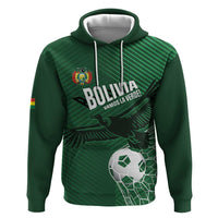 Custom Bolivia Football Zip Hoodie Vamos La Verde - Wonder Print Shop