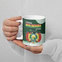 Custom Bolivia Football Ceramic Mug 100th Anniversary Andean Condor Proud - Wonder Print Shop