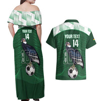 Custom Bolivia Football Couples Matching Off Shoulder Maxi Dress and Hawaiian Shirt 100th Anniversary Andean Condor Proud - Wonder Print Shop