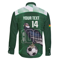 Custom Bolivia Football Family Matching Long Sleeve Bodycon Dress and Hawaiian Shirt 100th Anniversary Andean Condor Proud - Wonder Print Shop