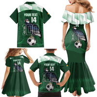 Custom Bolivia Football Family Matching Mermaid Dress and Hawaiian Shirt 100th Anniversary Andean Condor Proud - Wonder Print Shop