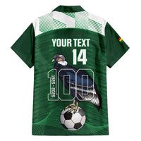 Custom Bolivia Football Family Matching Off Shoulder Maxi Dress and Hawaiian Shirt 100th Anniversary Andean Condor Proud - Wonder Print Shop